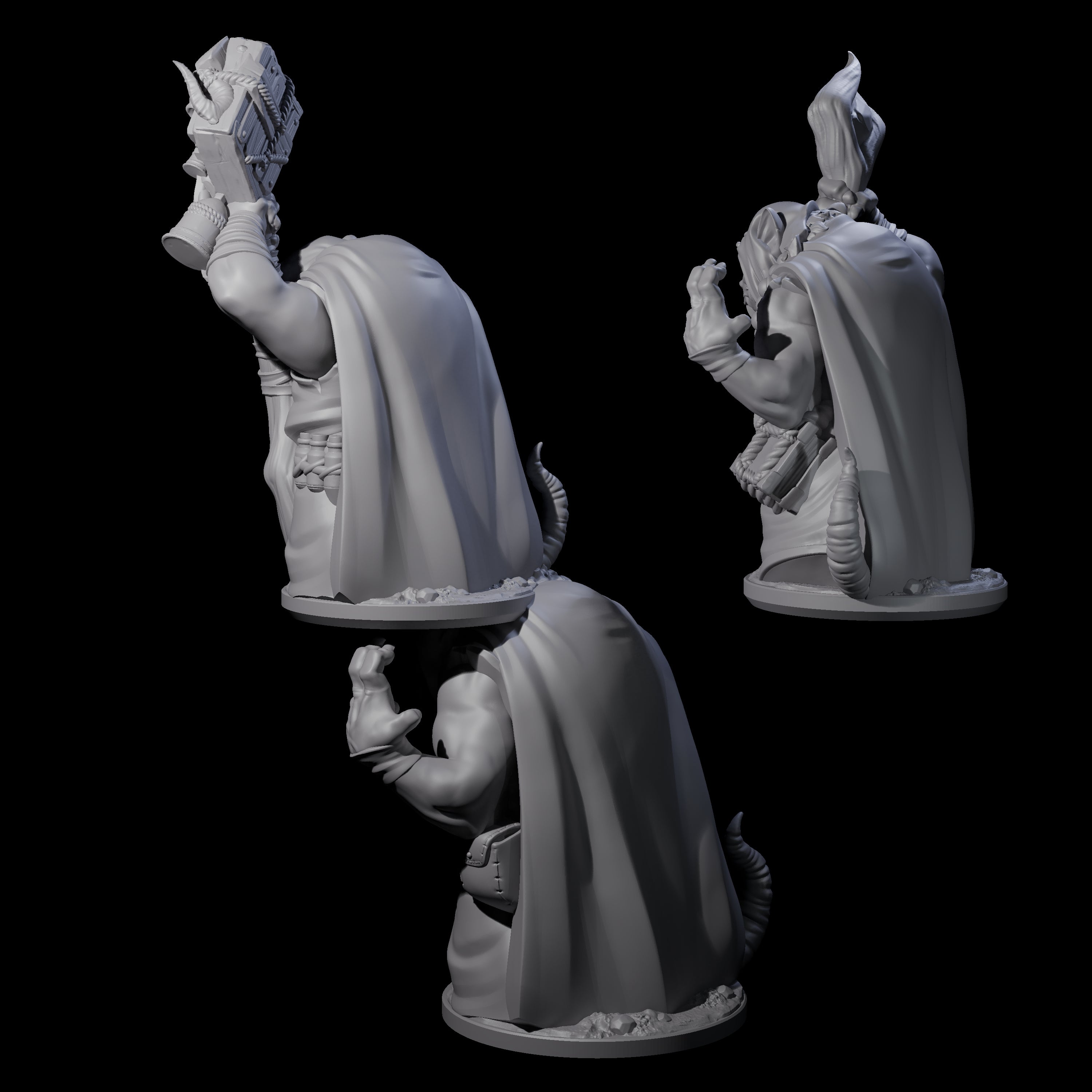 Withering Ratfolk Plaguecrafters Miniature for Dungeons and Dragons, Pathfinder or other TTRPGs