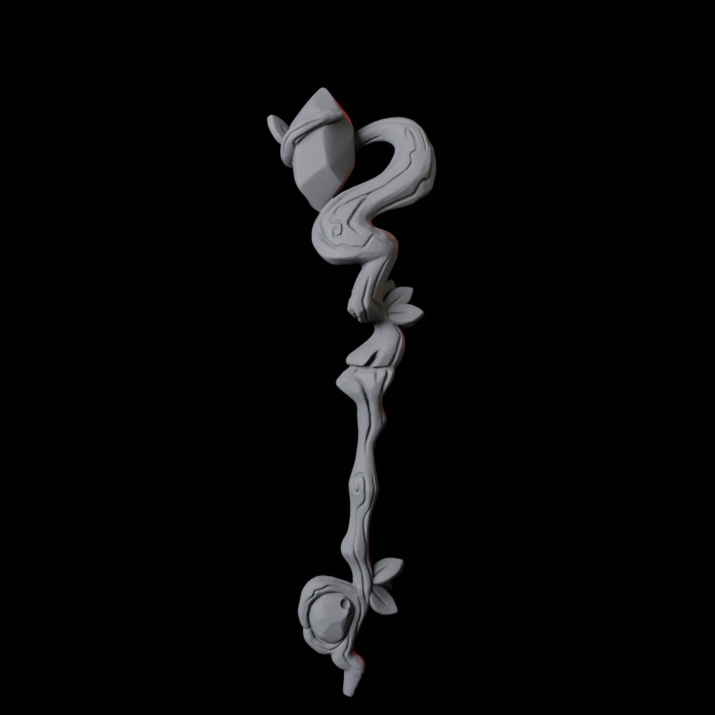 Wizard Staff A Miniature for Dungeons and Dragons, Pathfinder or other TTRPGs