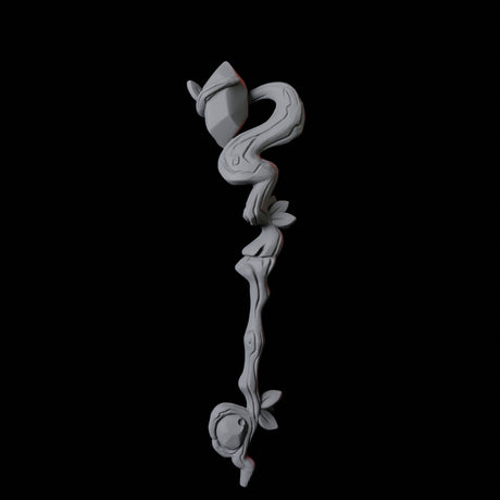 Wizard Staff A Miniature for Dungeons and Dragons, Pathfinder or other TTRPGs