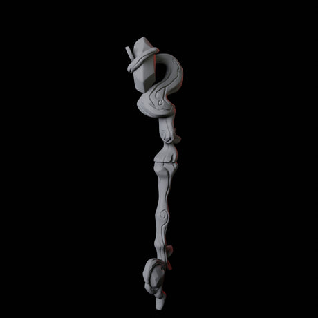 Wizard Staff A Miniature for Dungeons and Dragons, Pathfinder or other TTRPGs