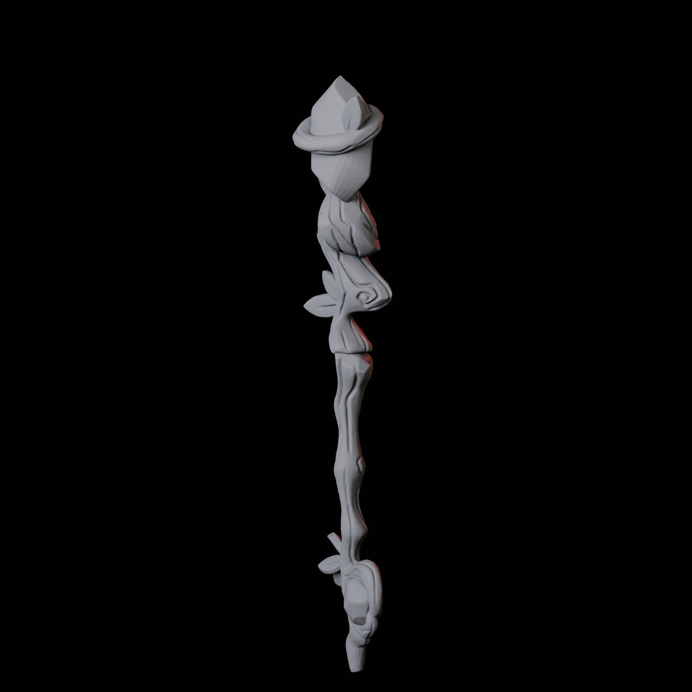 Wizard Staff A Miniature for Dungeons and Dragons, Pathfinder or other TTRPGs