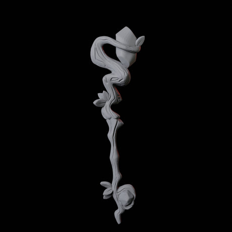 Wizard Staff A Miniature for Dungeons and Dragons, Pathfinder or other TTRPGs