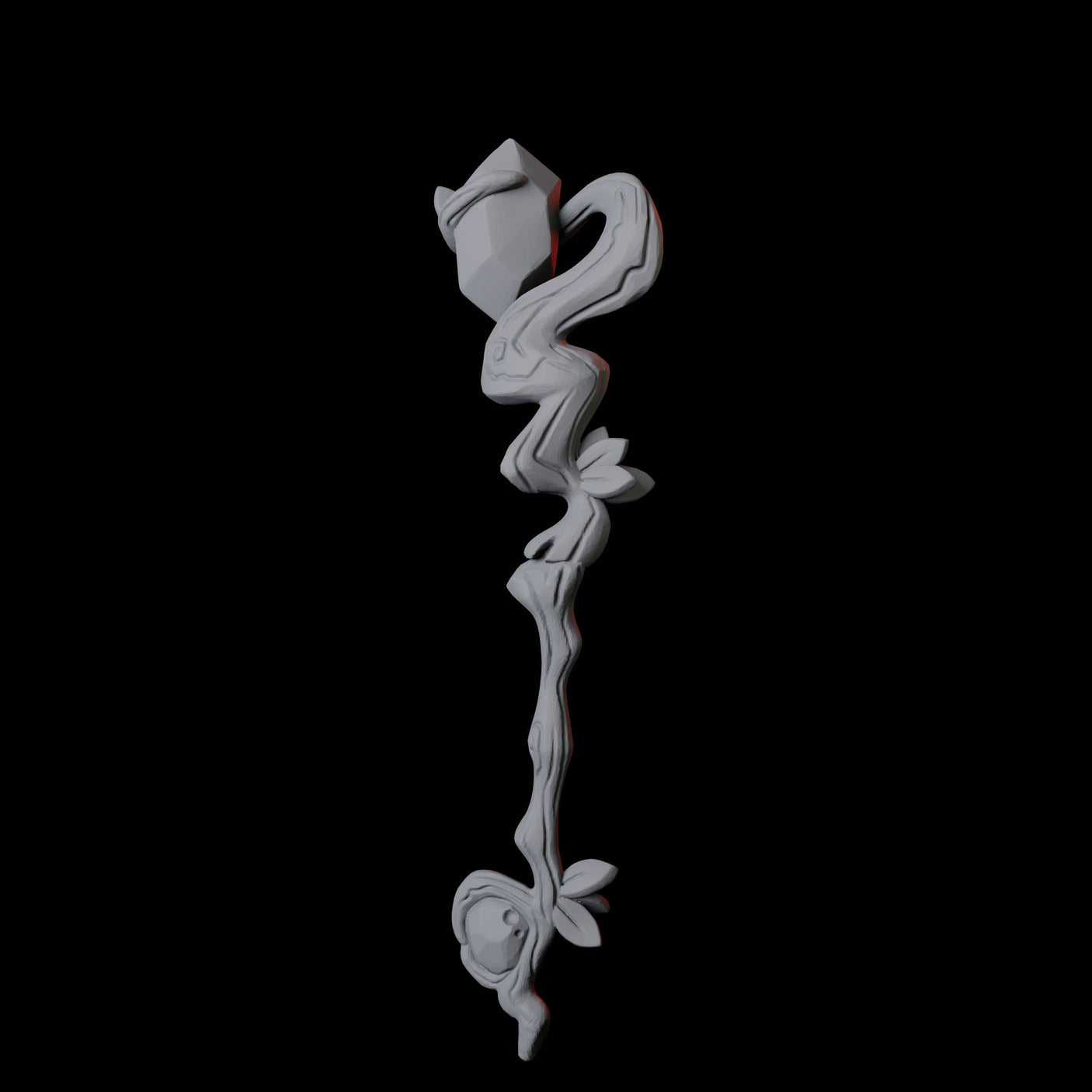 Wizard Staff A Miniature for Dungeons and Dragons, Pathfinder or other TTRPGs