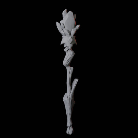 Wizard Staff B Miniature for Dungeons and Dragons, Pathfinder or other TTRPGs