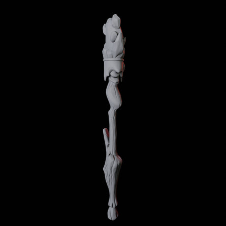 Wizard Staff B Miniature for Dungeons and Dragons, Pathfinder or other TTRPGs