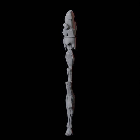 Wizard Staff B Miniature for Dungeons and Dragons, Pathfinder or other TTRPGs