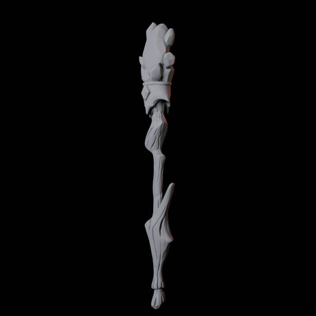 Wizard Staff B Miniature for Dungeons and Dragons, Pathfinder or other TTRPGs