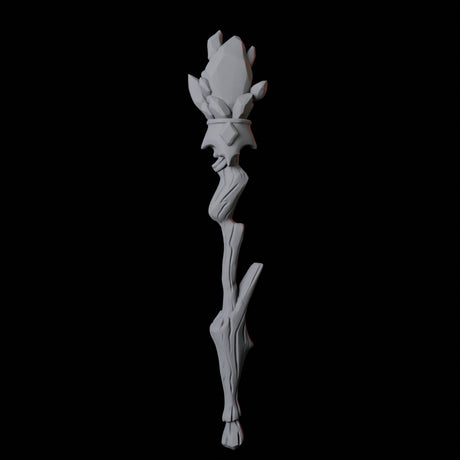 Wizard Staff B Miniature for Dungeons and Dragons, Pathfinder or other TTRPGs