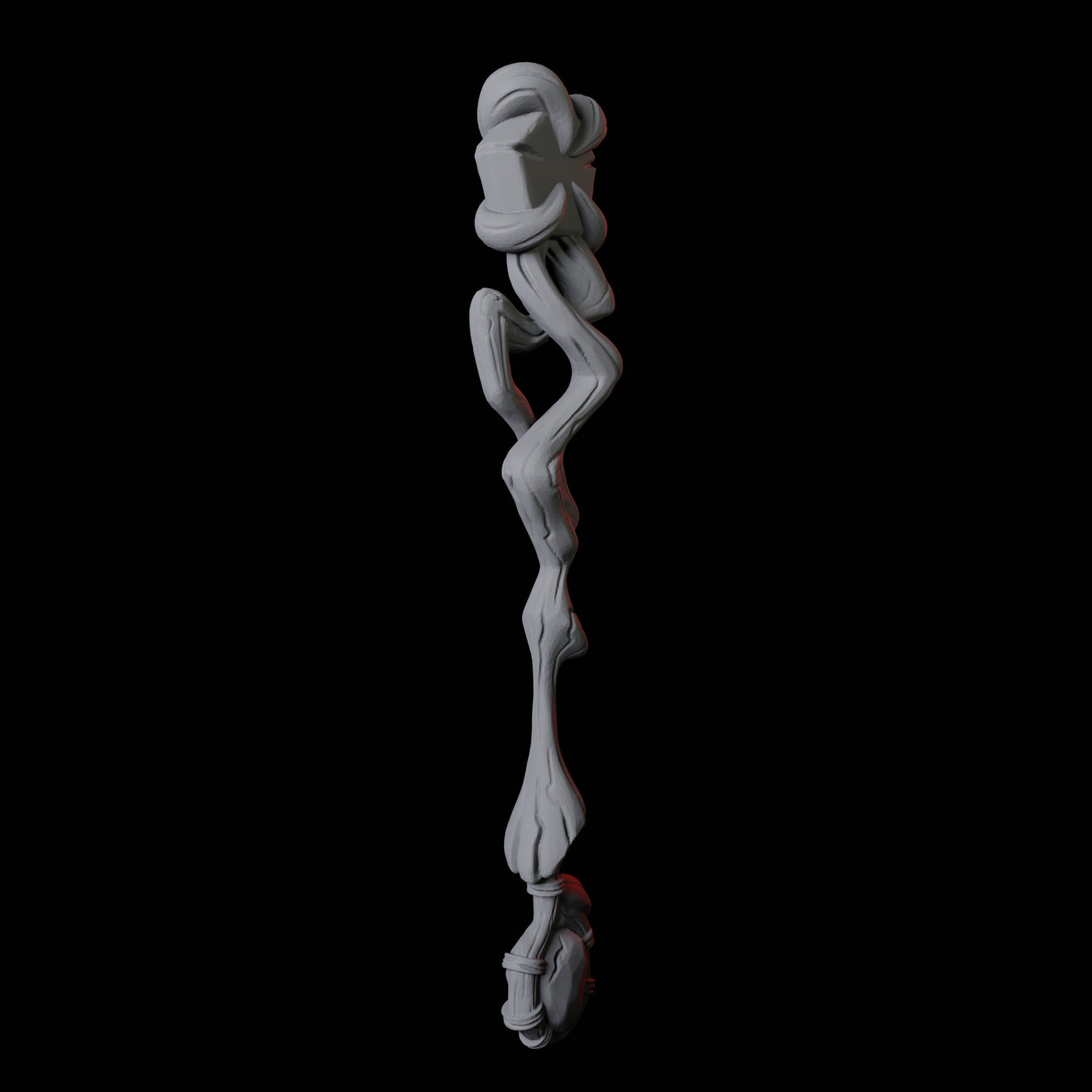 Wizard Staff C Miniature for Dungeons and Dragons, Pathfinder or other TTRPGs