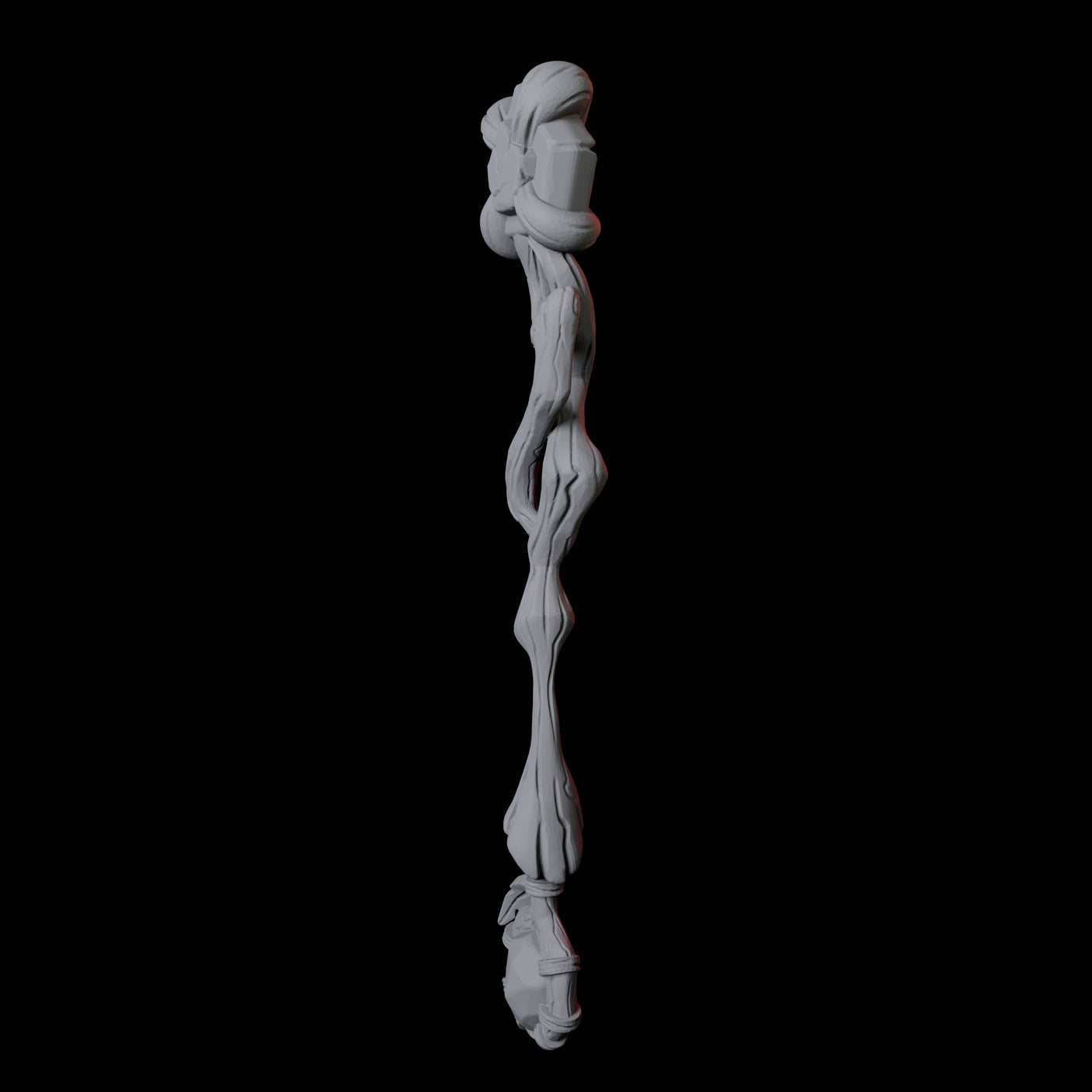 Wizard Staff C Miniature for Dungeons and Dragons, Pathfinder or other TTRPGs