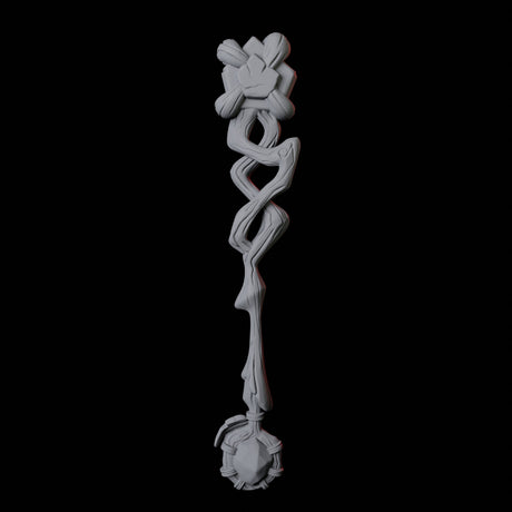 Wizard Staff C Miniature for Dungeons and Dragons, Pathfinder or other TTRPGs