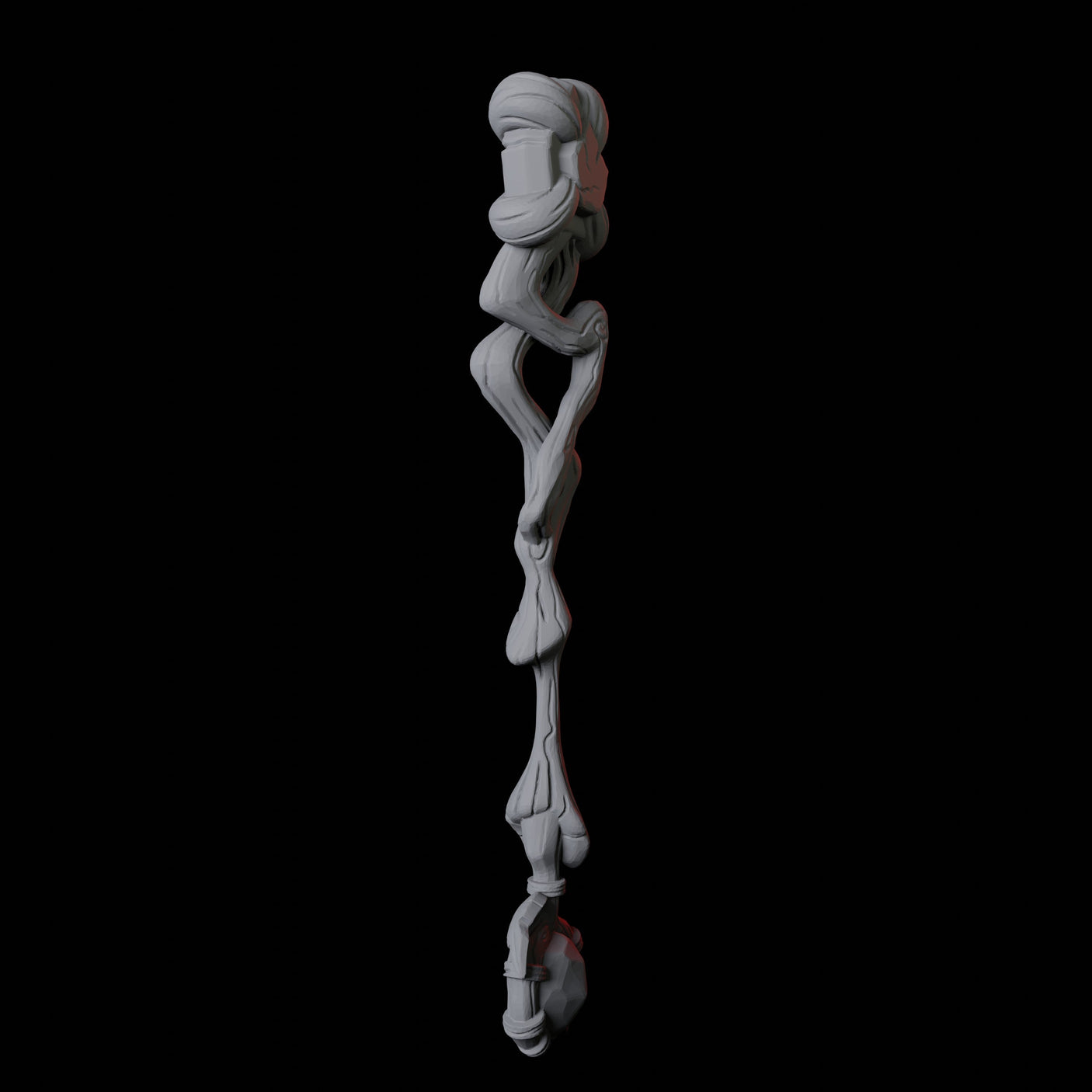 Wizard Staff C Miniature for Dungeons and Dragons, Pathfinder or other TTRPGs