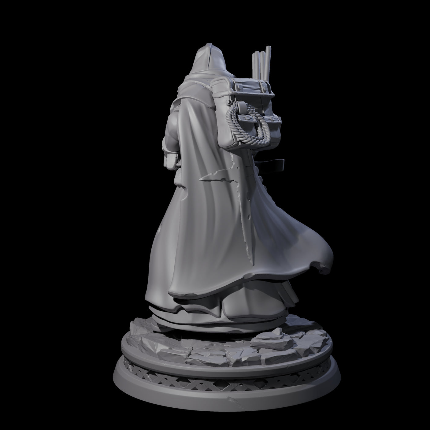 Wizened Crossbowman Miniature for Dungeons and Dragons, Pathfinder or other TTRPGs