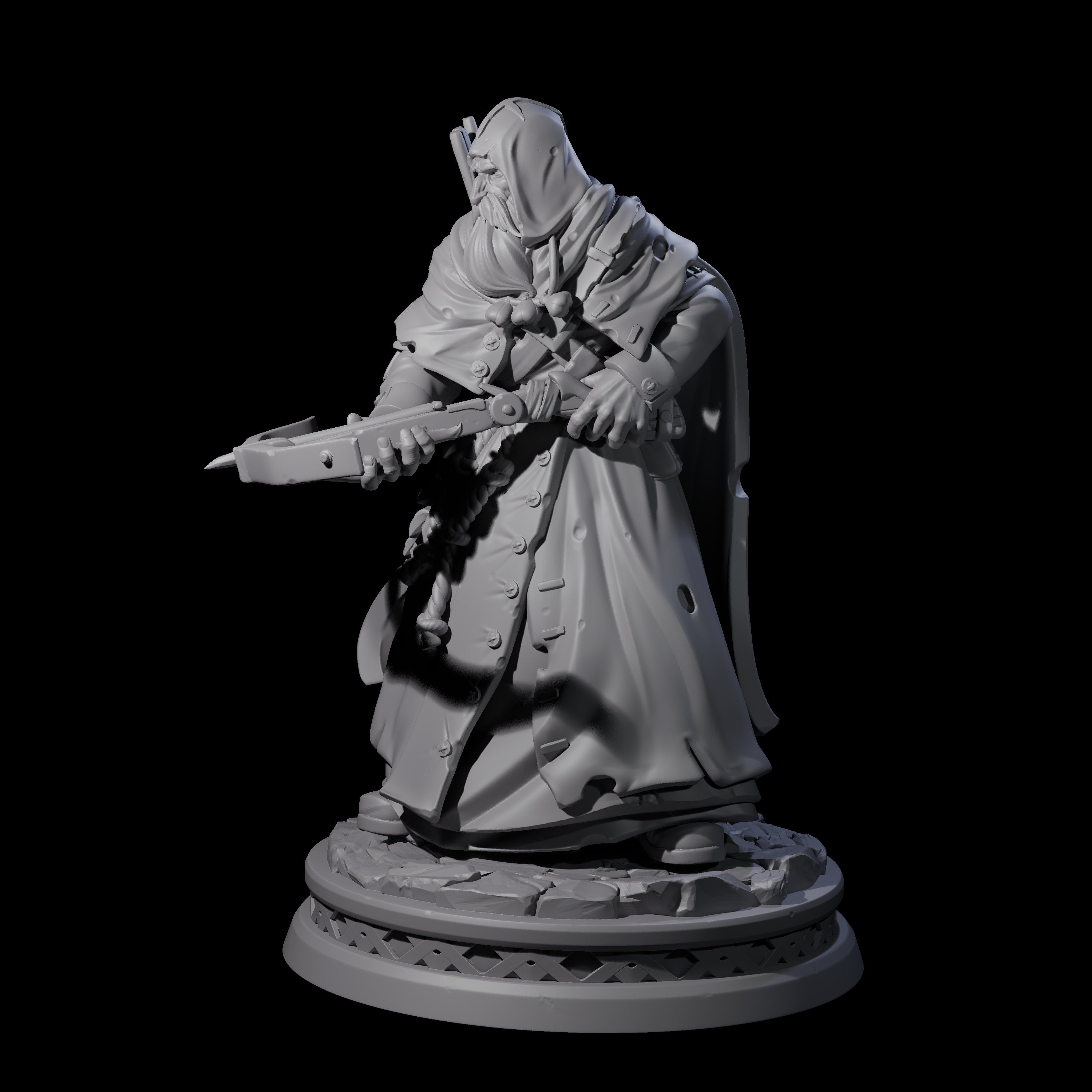 Wizened Crossbowman Miniature for Dungeons and Dragons, Pathfinder or other TTRPGs