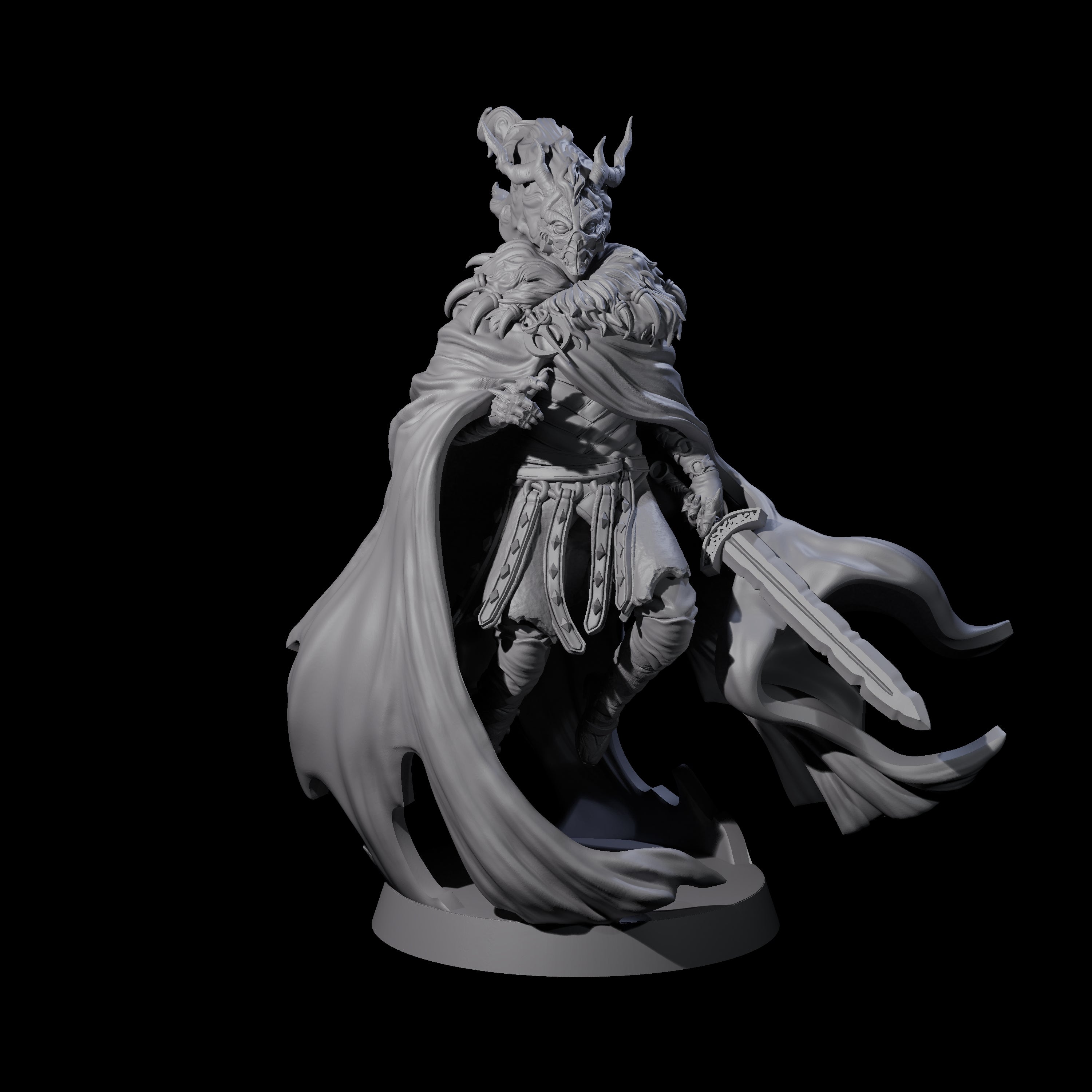 Woken Warrior of the Past Miniature for Dungeons and Dragons, Pathfinder or other TTRPGs