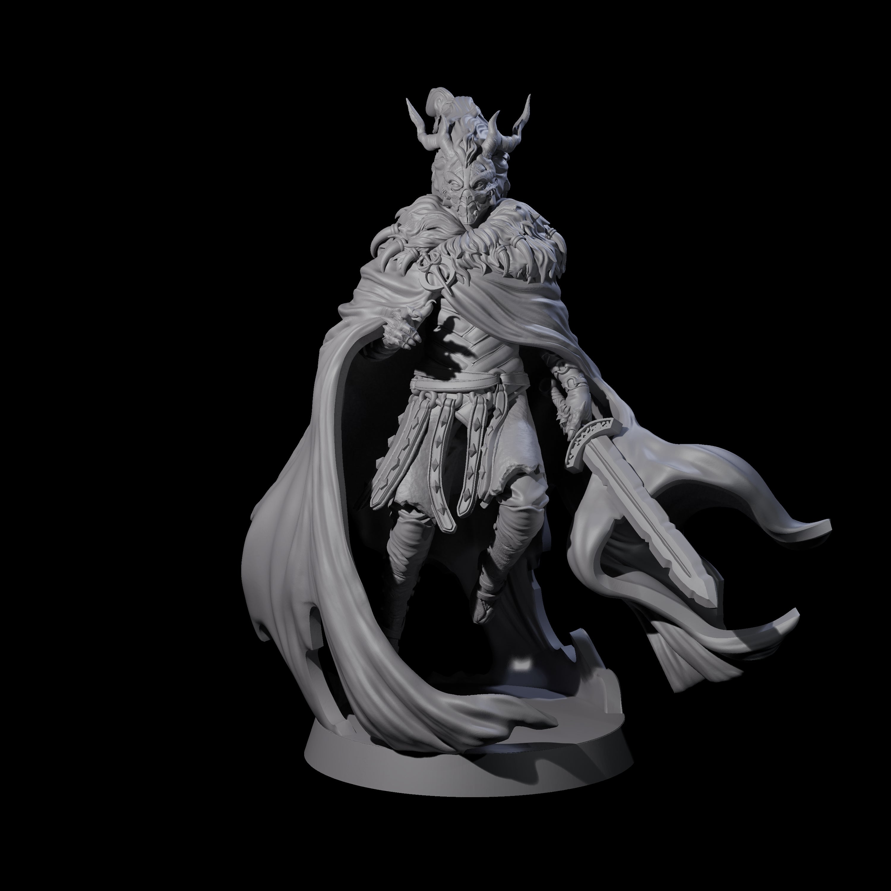 Woken Warrior of the Past Miniature for Dungeons and Dragons, Pathfinder or other TTRPGs