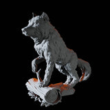 Wolf Miniature for Dungeons and Dragons, Pathfinder or other TTRPGs