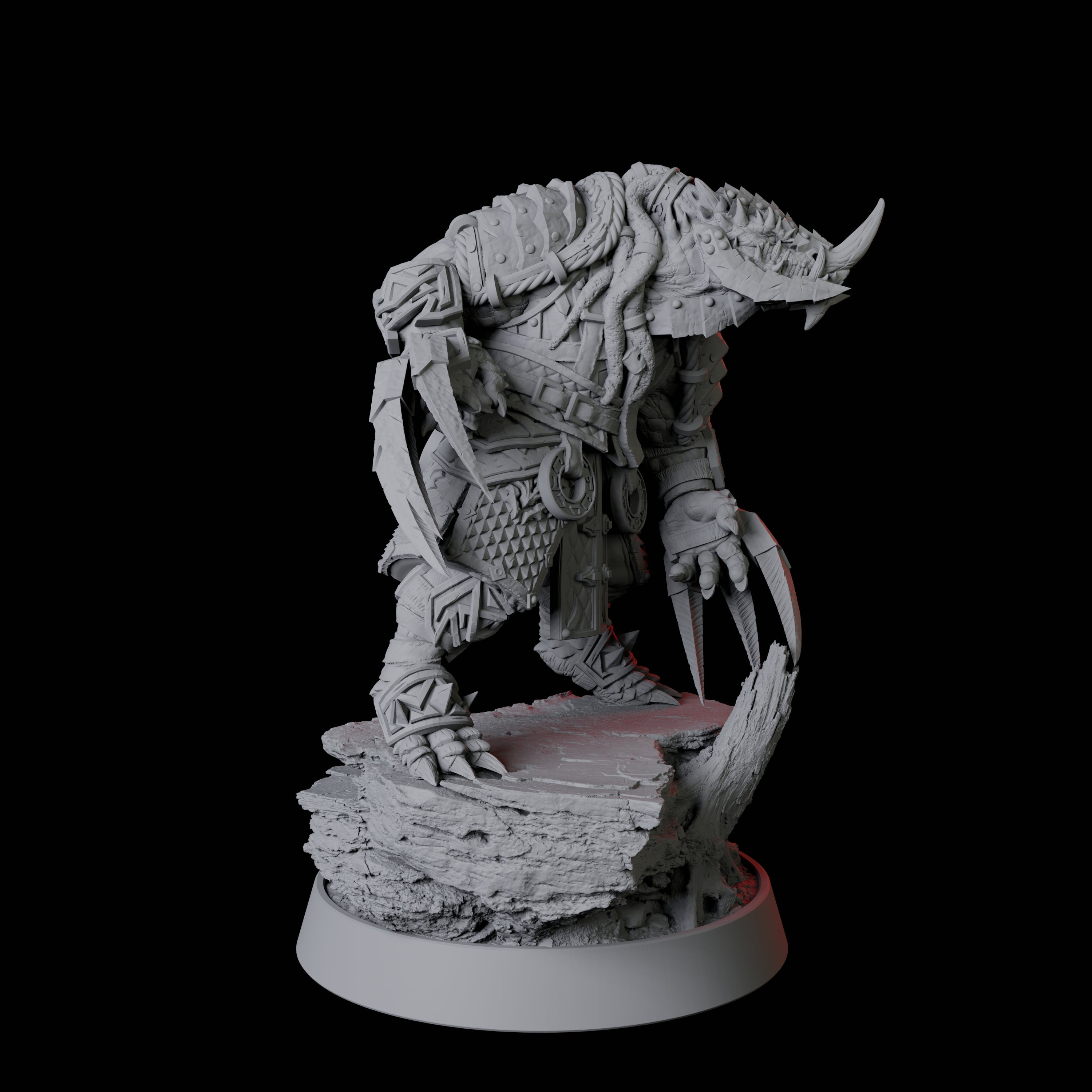 Wolverine Dragonborn Fighter Miniature for Dungeons and Dragons