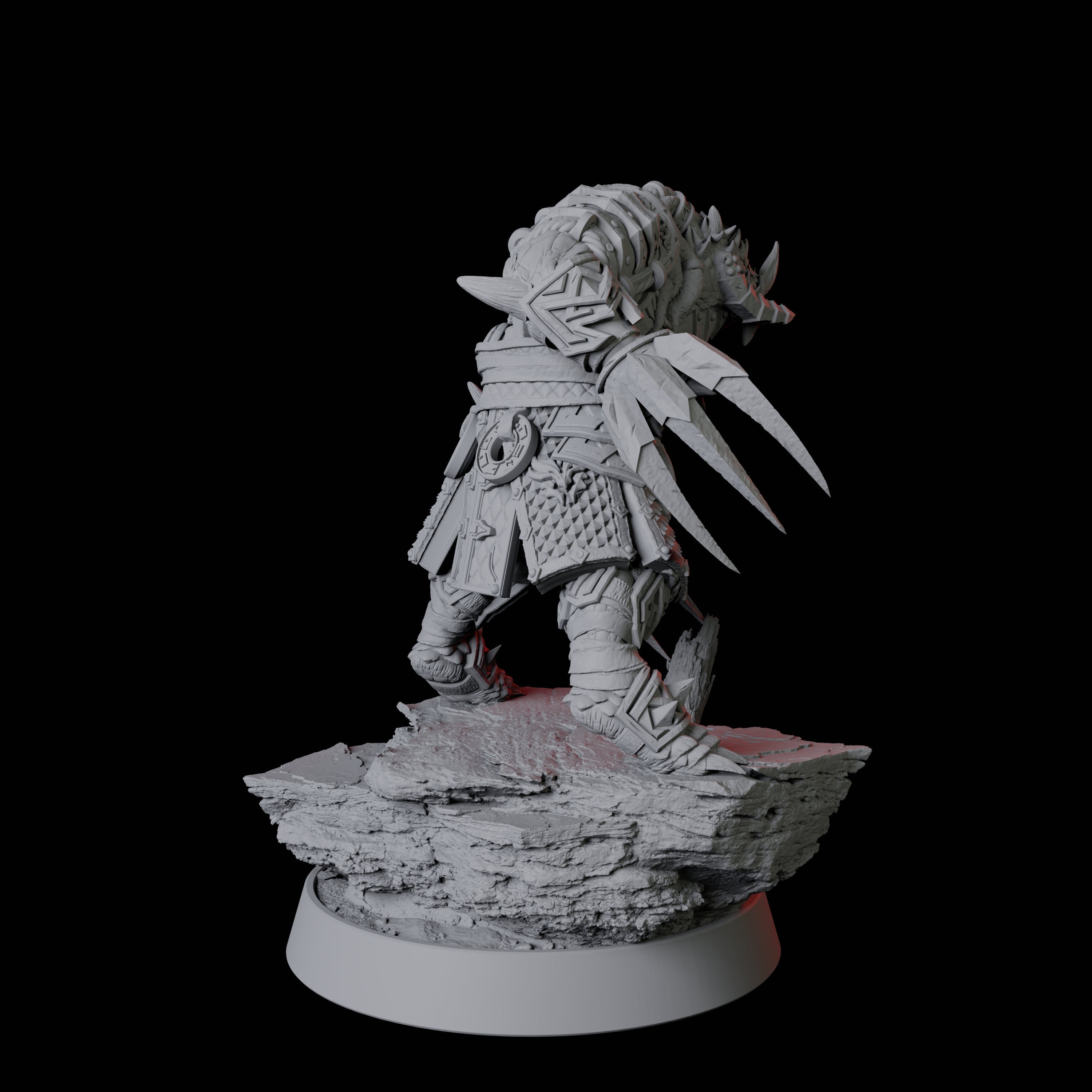 Wolverine Dragonborn Fighter Miniature for Dungeons and Dragons