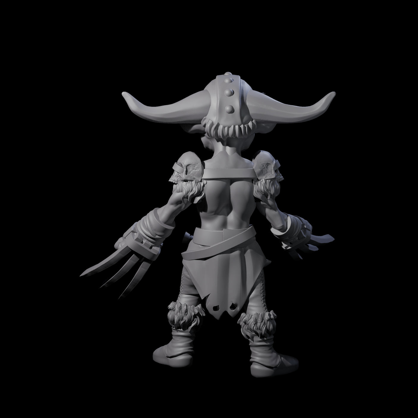 Wolverine-like Goblin Barbarian Miniature for Dungeons and Dragons, Pathfinder or other TTRPGs