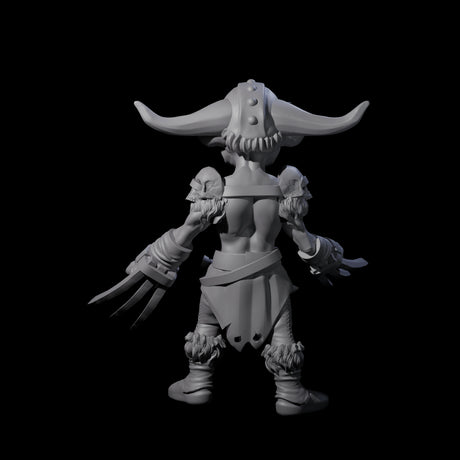 Wolverine-like Goblin Barbarian Miniature for Dungeons and Dragons, Pathfinder or other TTRPGs