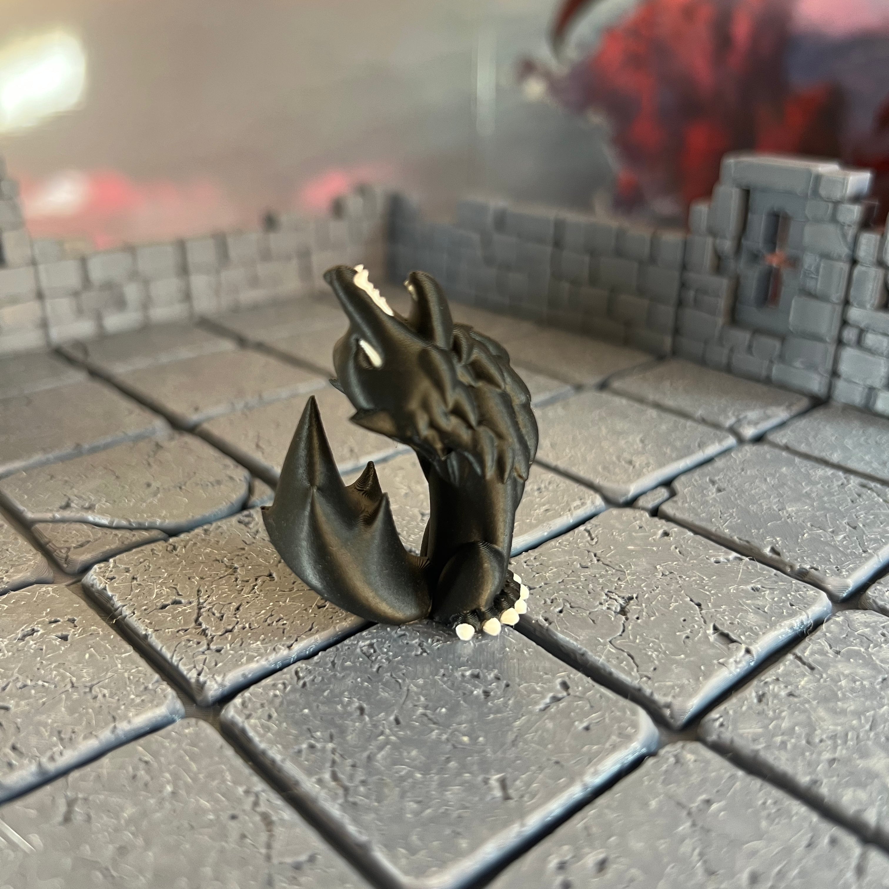 Wolves Howling Pouncing Pair Multicolour Table Ready Miniatures Miniature for Dungeons and Dragons, Pathfinder or other TTRPGs