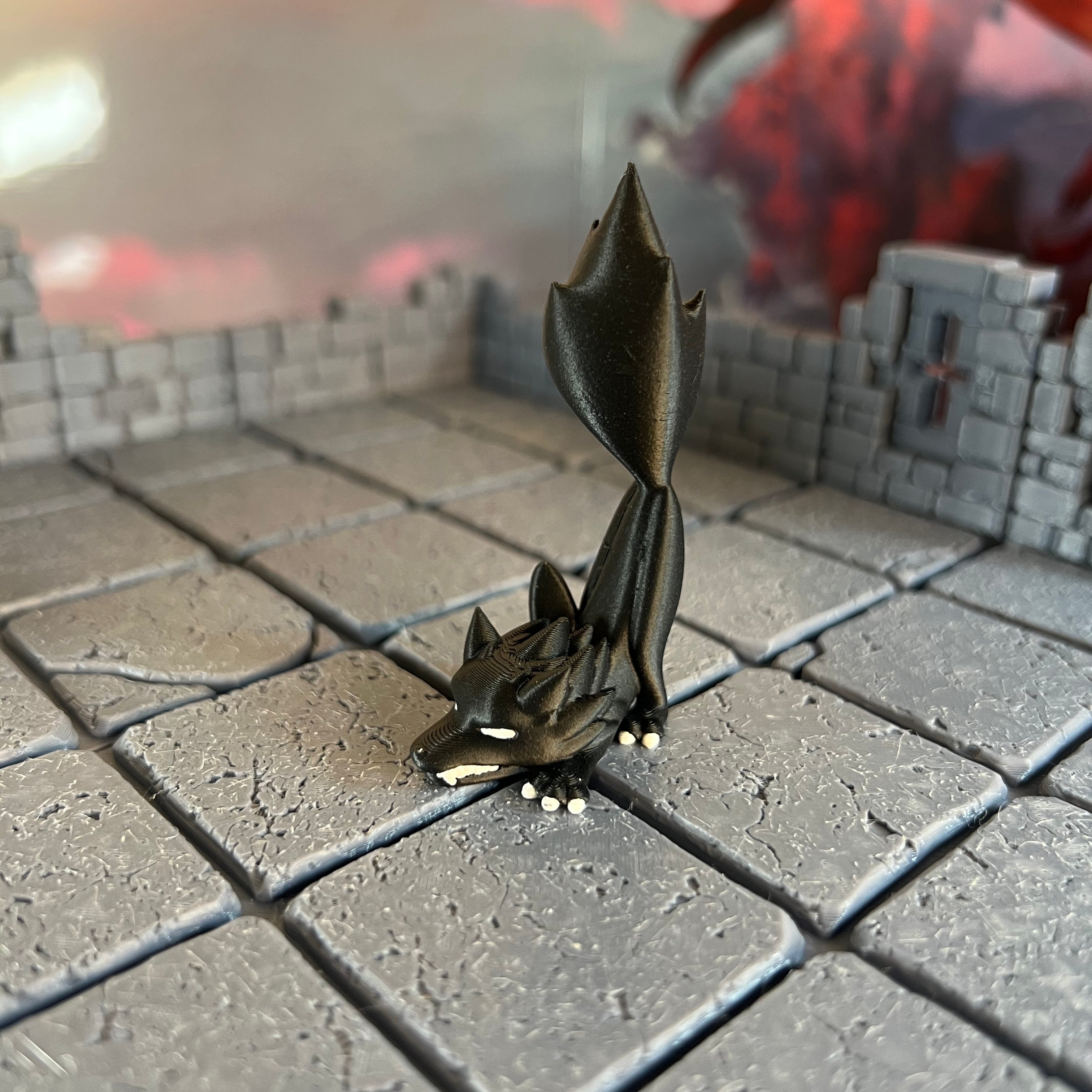 Wolves Howling Pouncing Pair Multicolour Table Ready Miniatures Miniature for Dungeons and Dragons, Pathfinder or other TTRPGs