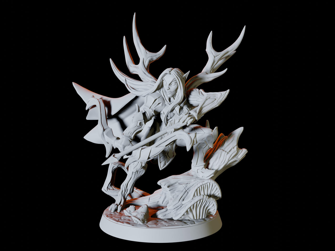 Wood Elf Archer Miniature for Dungeons and Dragons, Pathfinder or other TTRPGs
