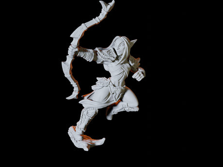 Wood Elf Army - Four Soldiers Miniature for Dungeons and Dragons, Pathfinder or other TTRPGs