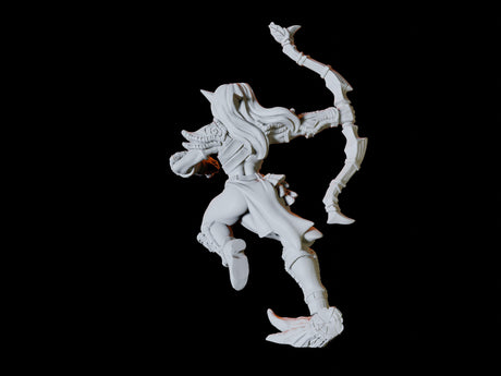 Wood Elf Army - Four Soldiers Miniature for Dungeons and Dragons, Pathfinder or other TTRPGs