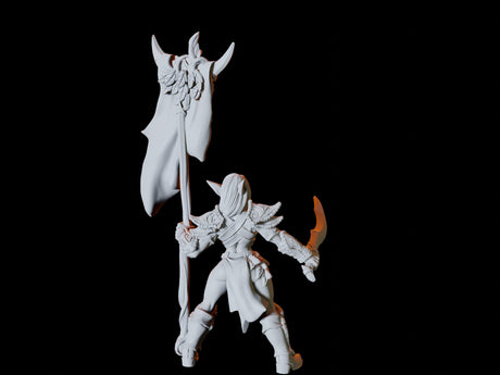 Wood Elf Army - Four Soldiers Miniature for Dungeons and Dragons, Pathfinder or other TTRPGs
