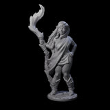 Wooded Elf Mage A Miniature for Dungeons and Dragons, Pathfinder or other TTRPGs