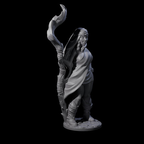 Wooded Elf Mage A Miniature for Dungeons and Dragons, Pathfinder or other TTRPGs