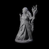 Wooded Elf Mage B Miniature for Dungeons and Dragons, Pathfinder or other TTRPGs