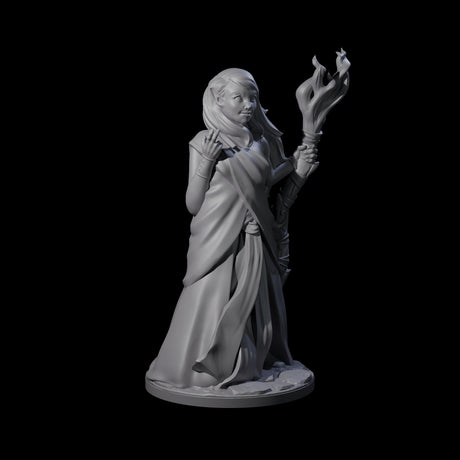 Wooded Elf Mage B Miniature for Dungeons and Dragons, Pathfinder or other TTRPGs