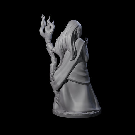 Wooded Elf Mage B Miniature for Dungeons and Dragons, Pathfinder or other TTRPGs