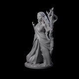 Wooded Elf Mage B Miniature for Dungeons and Dragons, Pathfinder or other TTRPGs