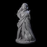 Wooded Elf Mage C Miniature for Dungeons and Dragons, Pathfinder or other TTRPGs