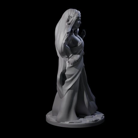 Wooded Elf Mage C Miniature for Dungeons and Dragons, Pathfinder or other TTRPGs