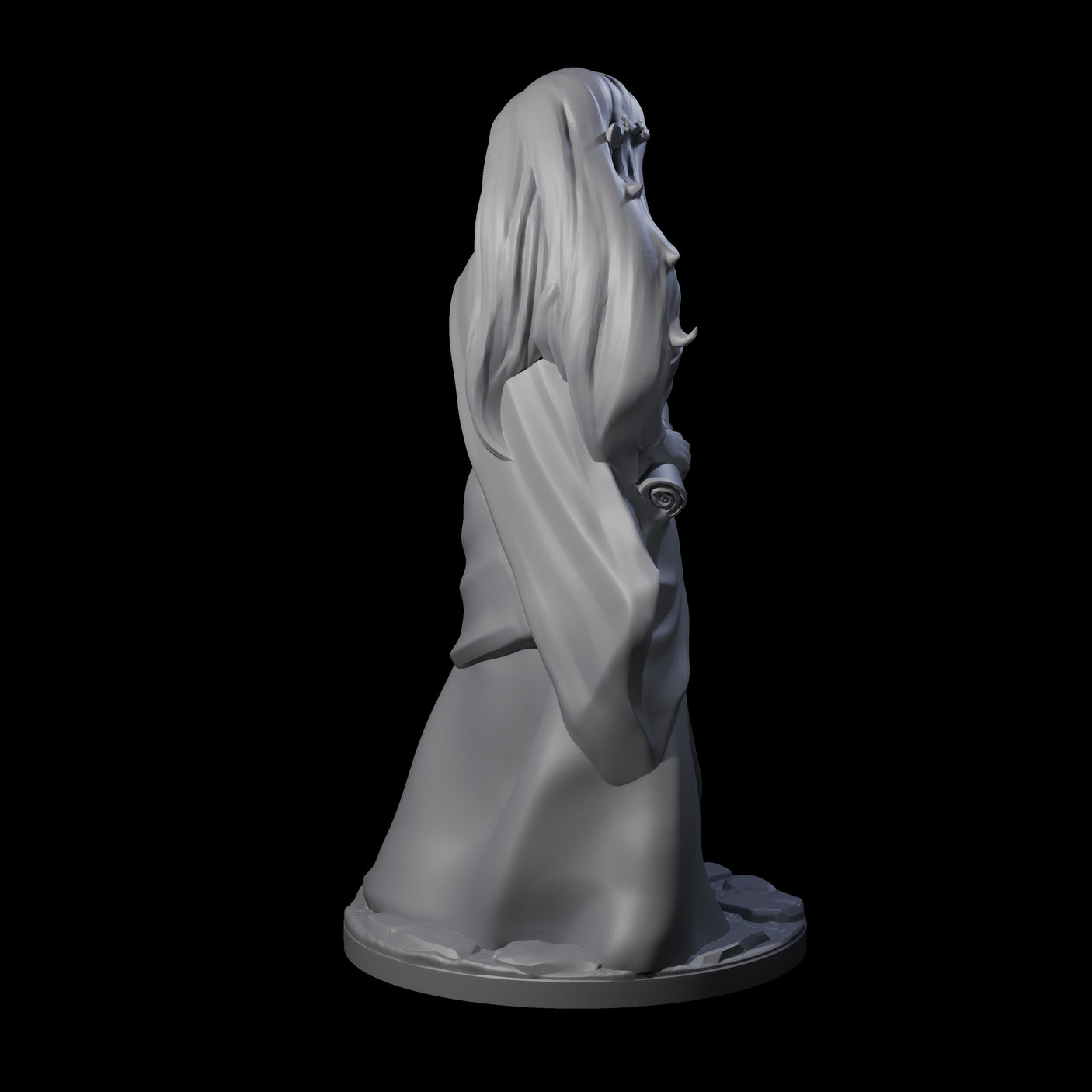 Wooded Elf Mage C Miniature for Dungeons and Dragons, Pathfinder or other TTRPGs