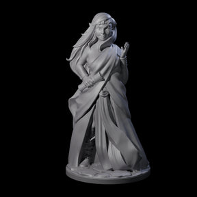 Wooded Elf Mage C Miniature for Dungeons and Dragons, Pathfinder or other TTRPGs