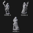 Wooded Elf Mages Miniature for Dungeons and Dragons, Pathfinder or other TTRPGs