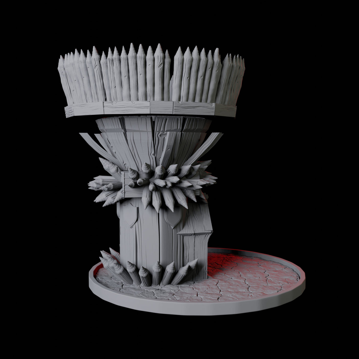 Wooden Tower Dice Tower Miniature for Dungeons and Dragons, Pathfinder or other TTRPGs
