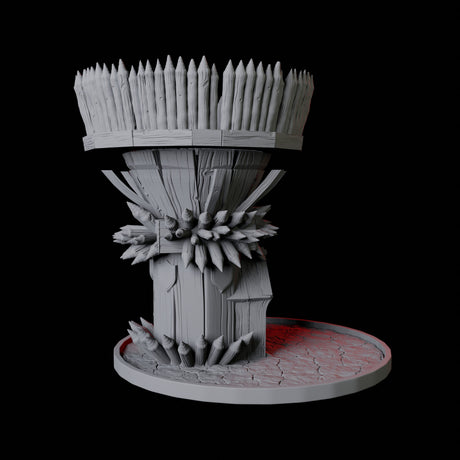 Wooden Tower Dice Tower Miniature for Dungeons and Dragons, Pathfinder or other TTRPGs
