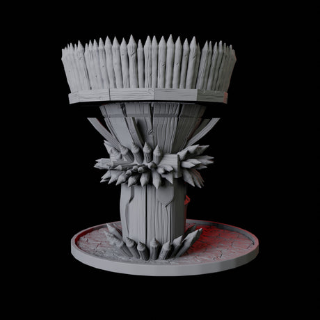 Wooden Tower Dice Tower Miniature for Dungeons and Dragons, Pathfinder or other TTRPGs