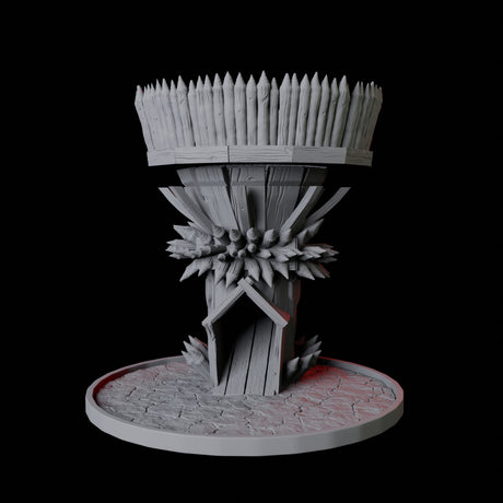 Wooden Tower Dice Tower Miniature for Dungeons and Dragons, Pathfinder or other TTRPGs