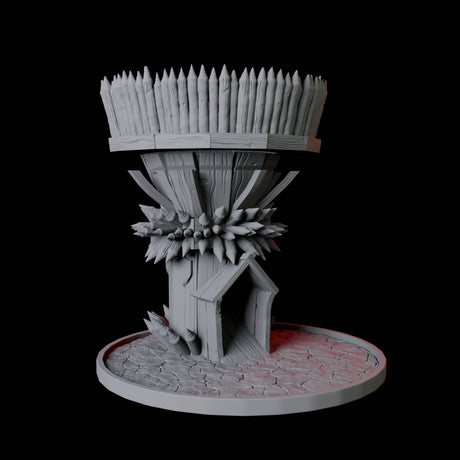 Wooden Tower Dice Tower Miniature for Dungeons and Dragons, Pathfinder or other TTRPGs