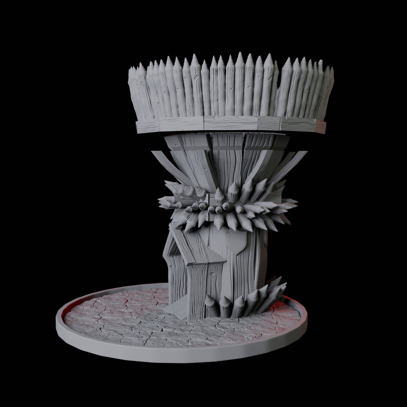 Wooden Tower Dice Tower Miniature for Dungeons and Dragons, Pathfinder or other TTRPGs