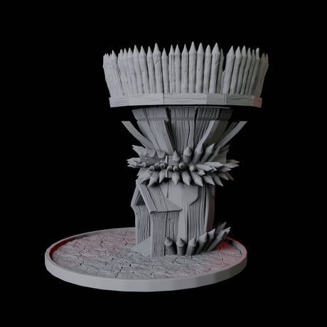 Wooden Tower Dice Tower Miniature for Dungeons and Dragons, Pathfinder or other TTRPGs