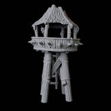 Wooden Watchtower Miniature for Dungeons and Dragons, Pathfinder or other TTRPGs
